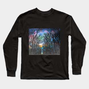 Forest at Night Long Sleeve T-Shirt